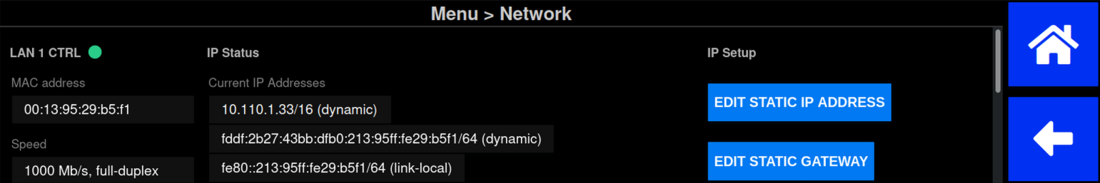 Front Panel Network